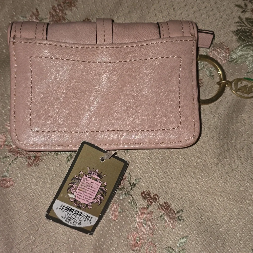 Vintage NWT PINK Juicy couture MINI wallet KEYCHAIN - Picture 3 of 7